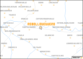 map of Rebollo de Duero