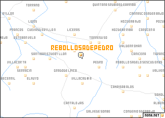 map of Rebollosa de Pedro