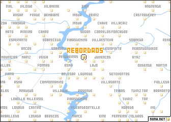 map of Rebordaos