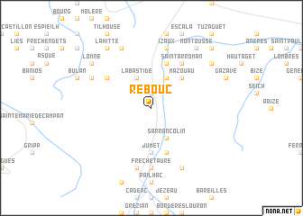 map of Rebouc