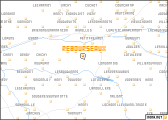 map of Rebourseaux