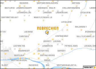 map of Rebréchien