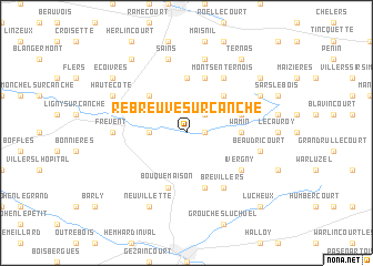 map of Rebreuve-sur-Canche