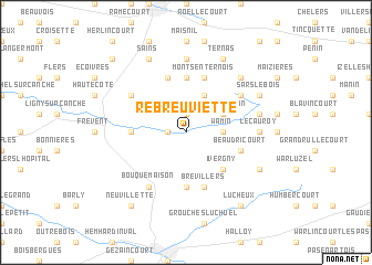 map of Rébreuviette