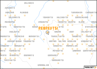 map of Rebrevtsi
