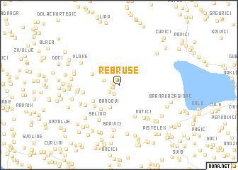 map of Rebruše