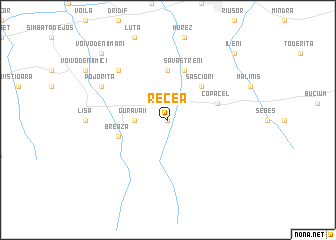 map of Recea