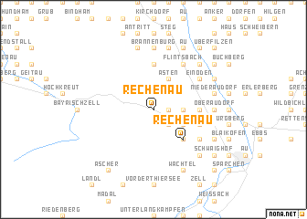 map of Rechenau