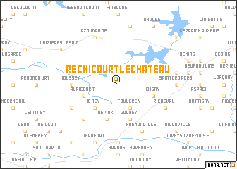 map of Réchicourt-le-Château