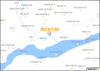 map of Rechitsa