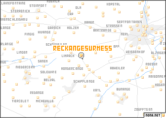 map of Reckange-sur-Mess