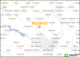 map of Řečkovice