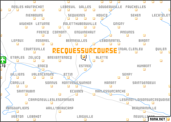 map of Recques-sur-Course