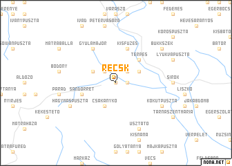 map of Recsk