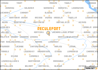 map of Reculefort