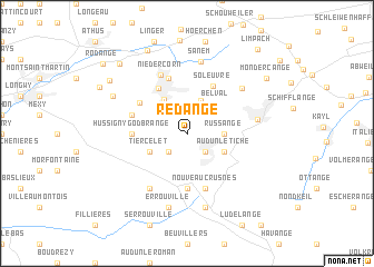 map of Rédange