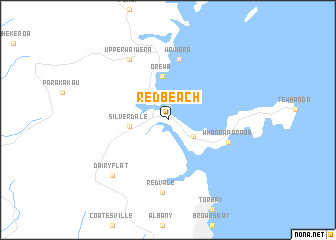 map of Red Beach
