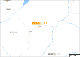 map of Red Bluff
