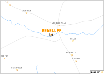 map of Red Bluff