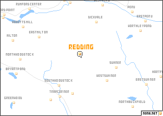map of Redding