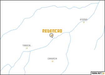map of Redenção