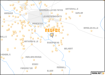 map of Red Fox