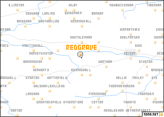 map of Redgrave