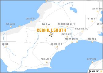map of Red Hill South