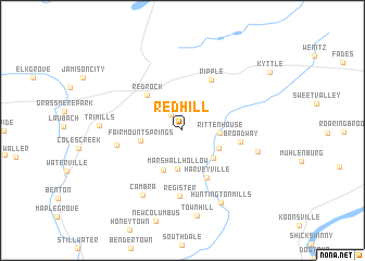 map of Red Hill