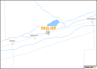 map of Red Lion