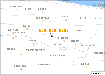 map of Redman Corners