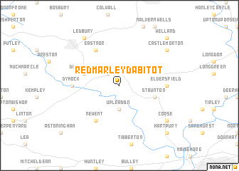 map of Redmarley DʼAbitot