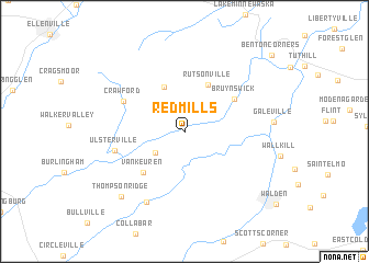 map of Red Mills