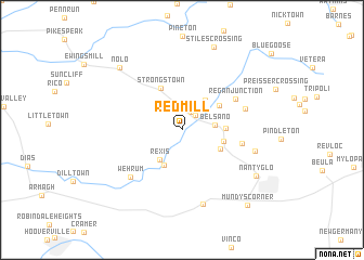 map of Red Mill