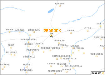 map of Red Rock