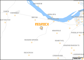 map of Red Rock