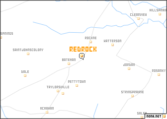 map of Red Rock