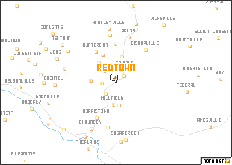 map of Redtown