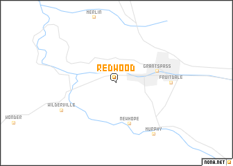 map of Redwood