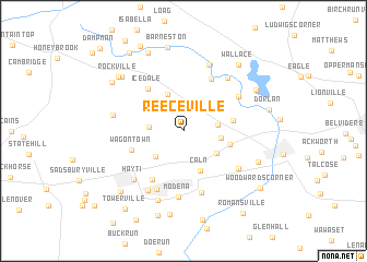 map of Reeceville