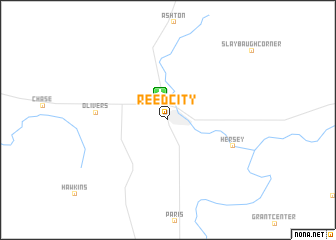 map of Reed City