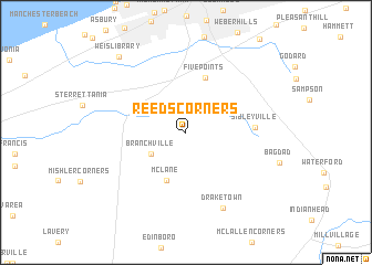 map of Reeds Corners