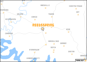 map of Reeds Spring