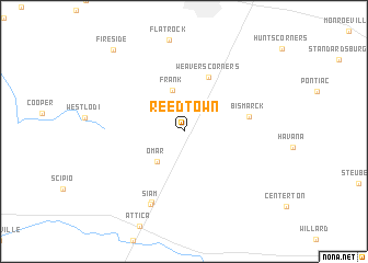 map of Reedtown