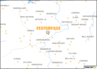 map of Reens Bridge