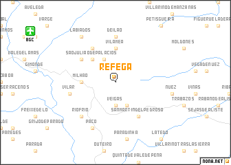 map of Réfega