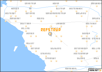 map of Refstrup