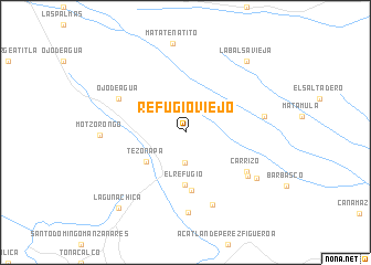 map of Refugio Viejo