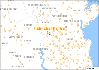 map of Regal Estastes