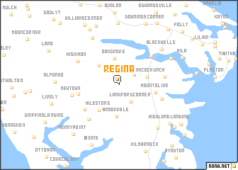 map of Regina